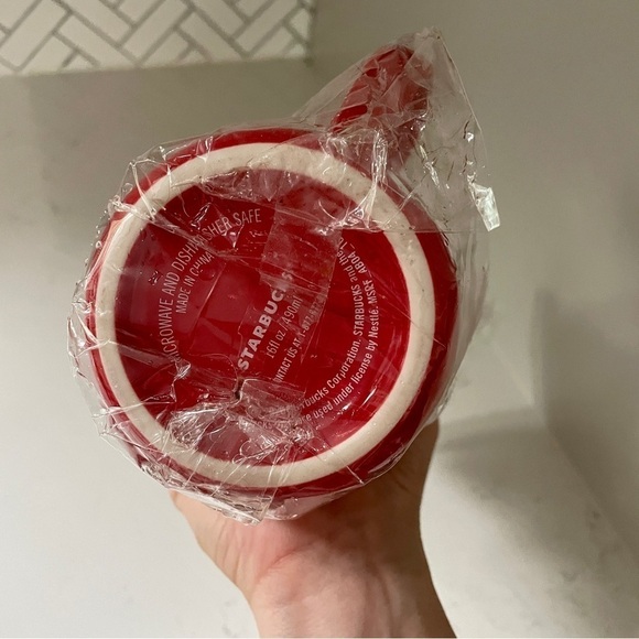 NIP Starbucks Gift Set Red Ceramic Mug Holiday Roast Coffee Peppermint Hot Cocoa - Picture 5 of 6